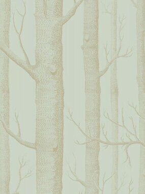 Cole & Son Woods Wallpaper Green Gold Remnants 21.5” Wide 76.5” Long